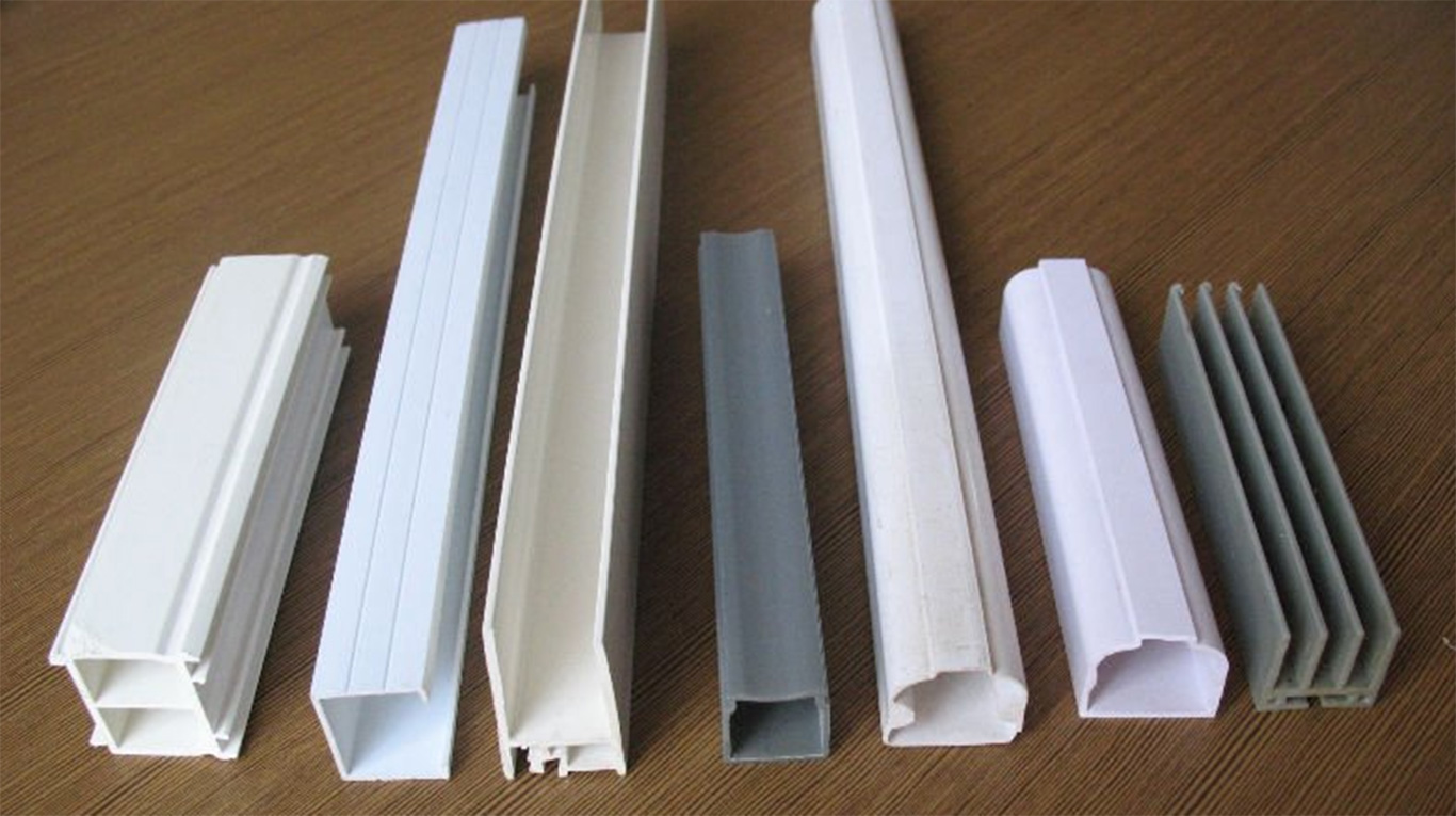 Different types of PVC wire casings.