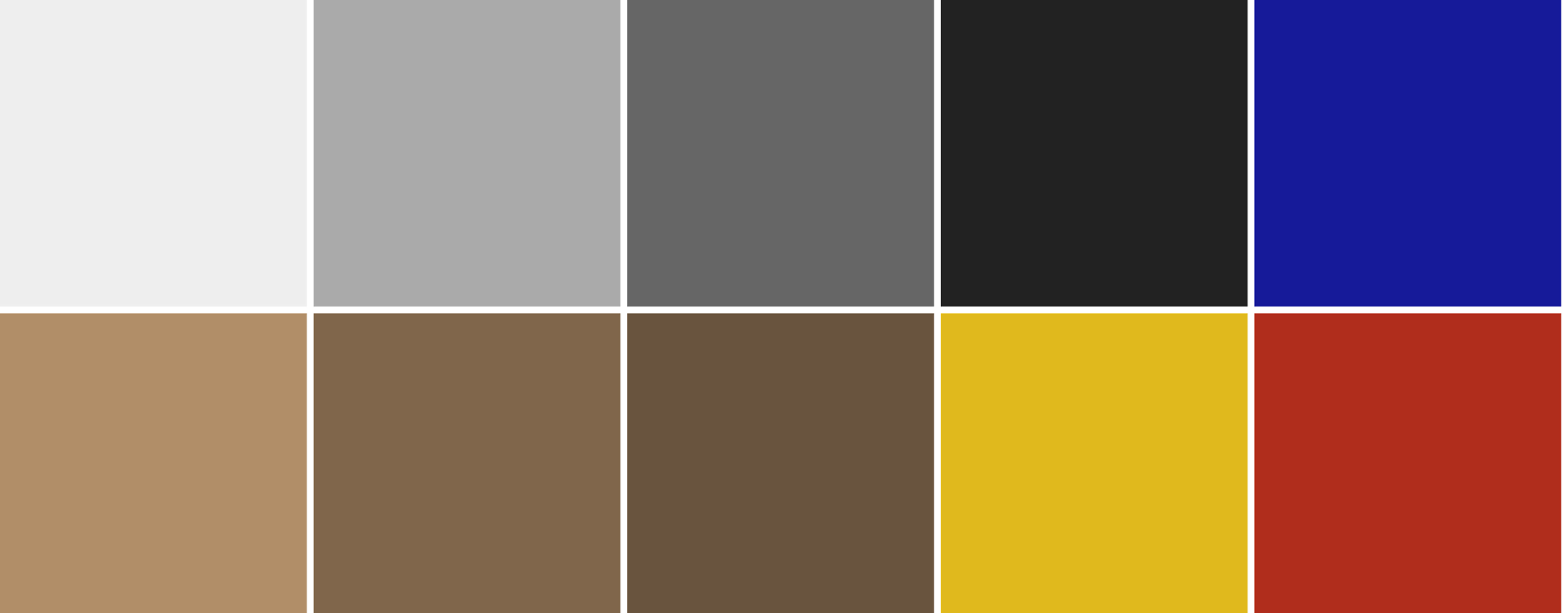 Color scheme of Contemporary interior design