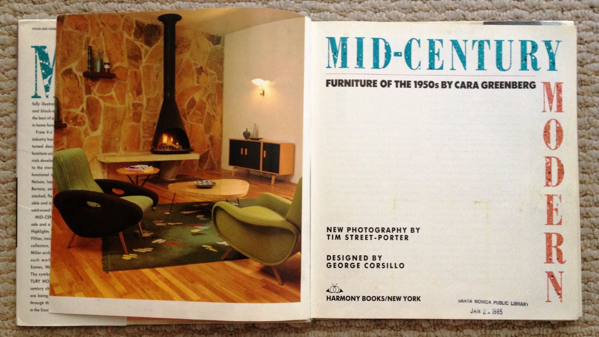 Image of the first book to use the term Mid-Century Modern