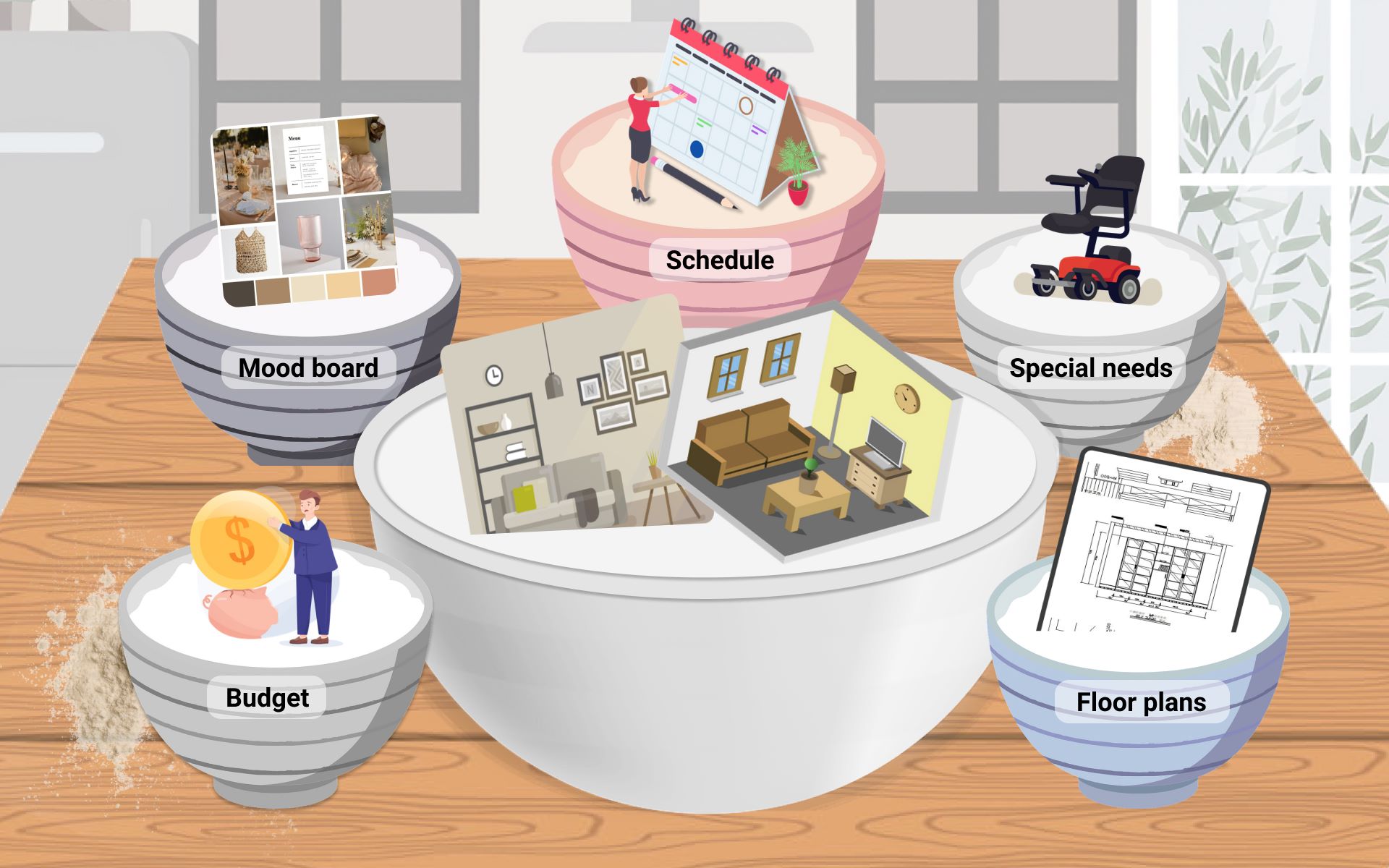 Homeowners should get ready their budget, design ideas, and schedule before starting a renovation